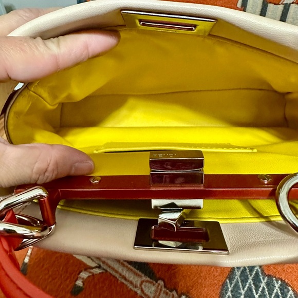 FENDI ❤️🌟PEEKABOO SMALL LAMBSKIN LEATHER⭐️ - Picture 14 of 14